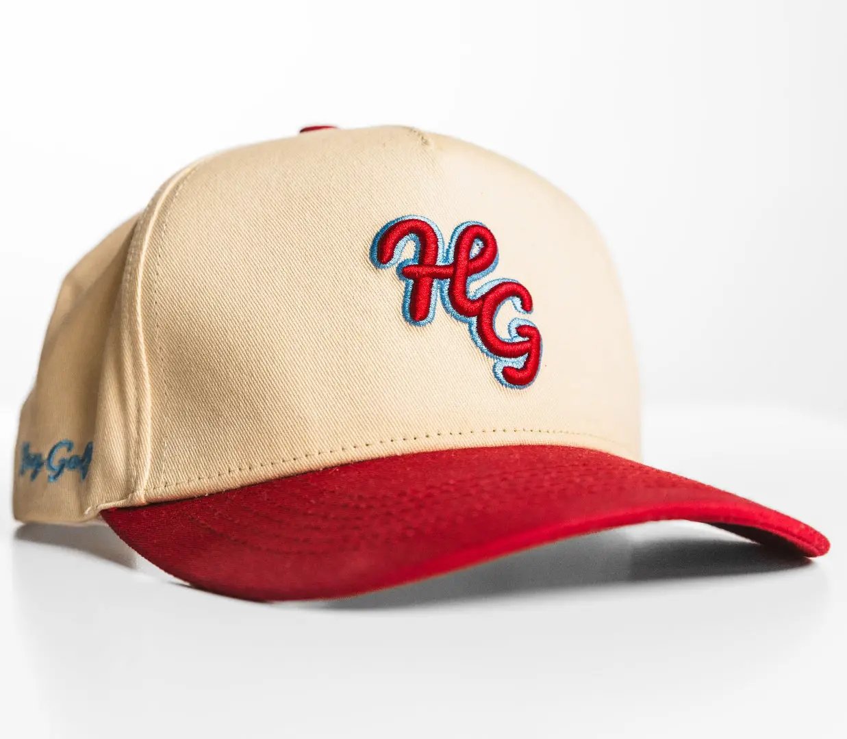 “HG” Icon Cardinal and Bone SnapBack Hat Hazy Golf