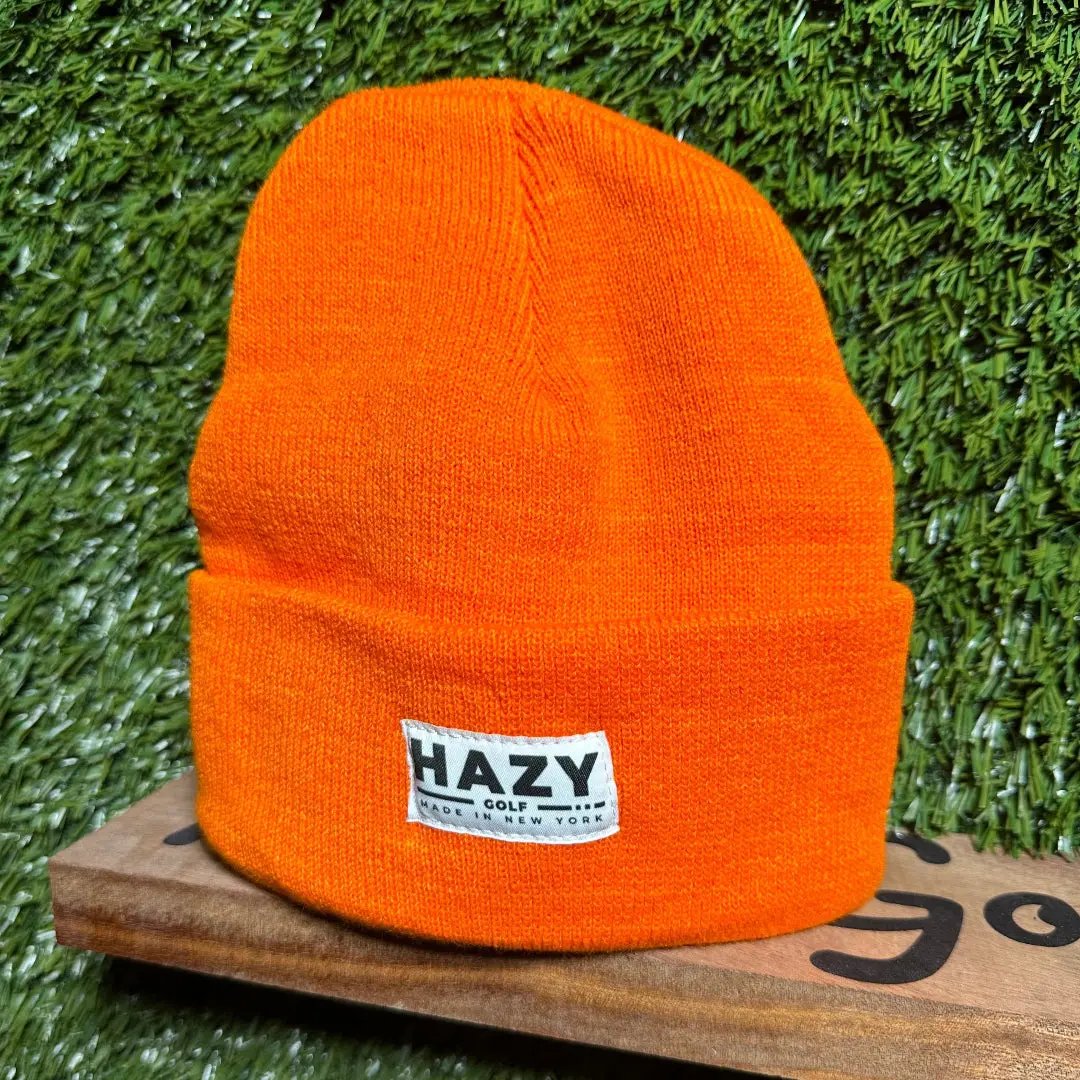Cuffed Beanie (SAFETY ORANGE) Hazy Golf