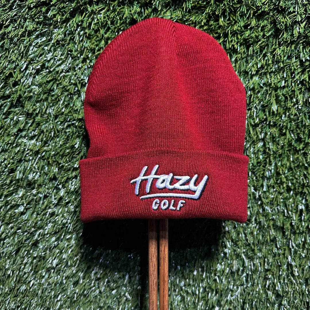 Cuffed Beanie “Portland” Logo (Cardinal) Hazy Golf