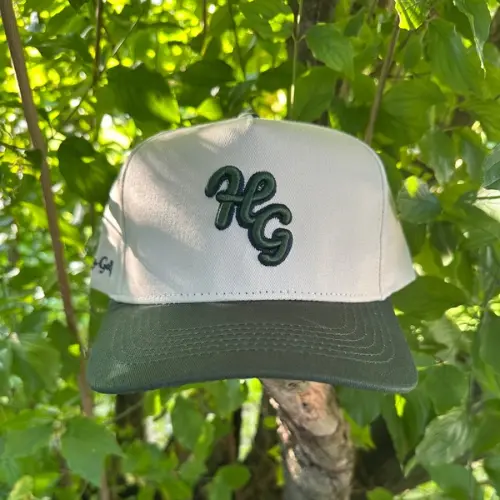 “HG” Icon Fern and Bone SnapBack Hat Hazy Golf