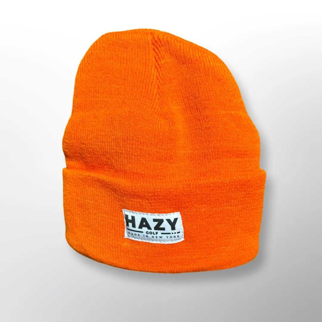 Cuffed Beanie (SAFETY ORANGE) Hazy Golf