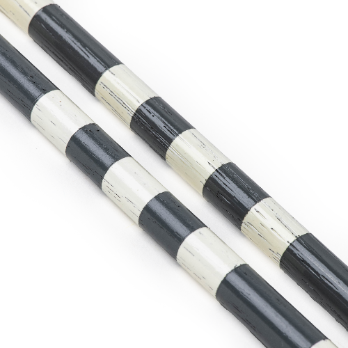 Engraved hickory golf alignment stick set
