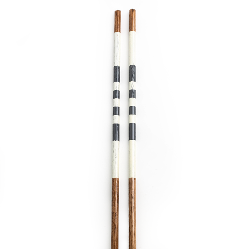 Engraved hickory golf alignment stick set